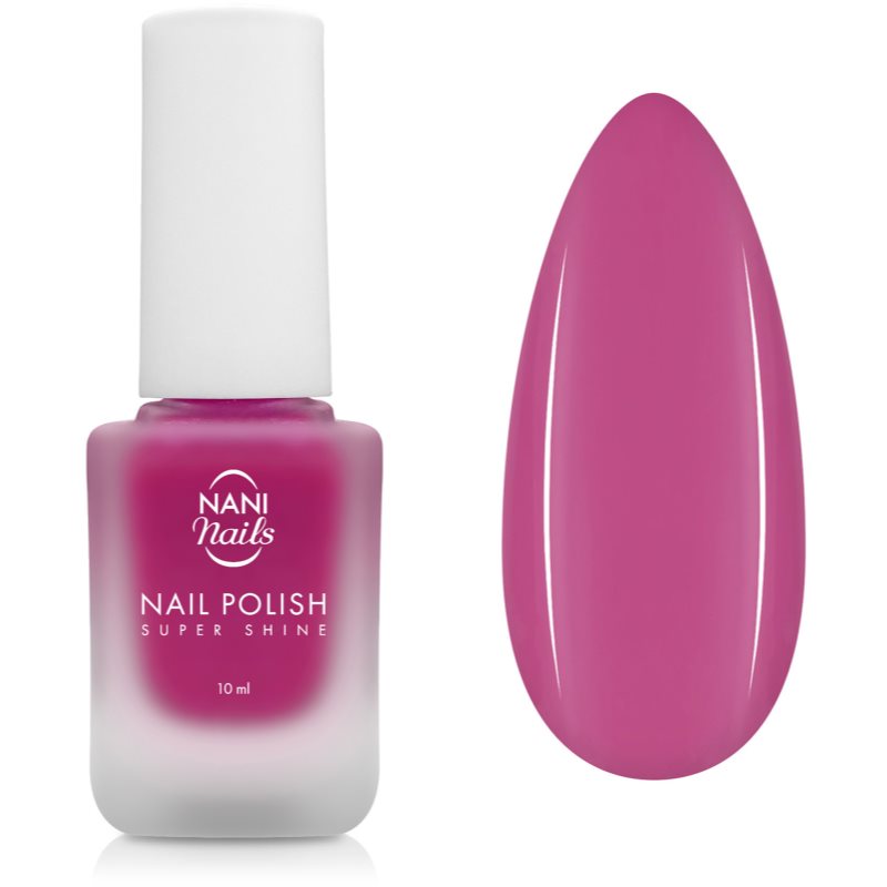 NaniNails NANI Super Shine lac de unghii cu rezistenta indelungata culoare Raspberry Sorbet 10 ml
