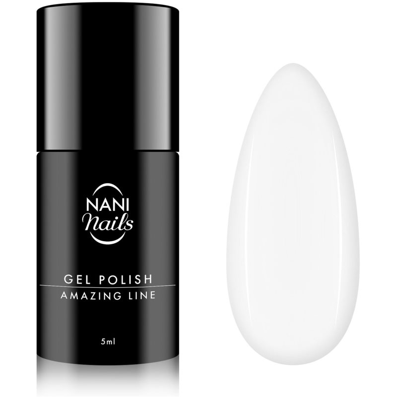 NaniNails Amazing Line lac de unghii sub forma de gel culoare Snow White 5 ml
