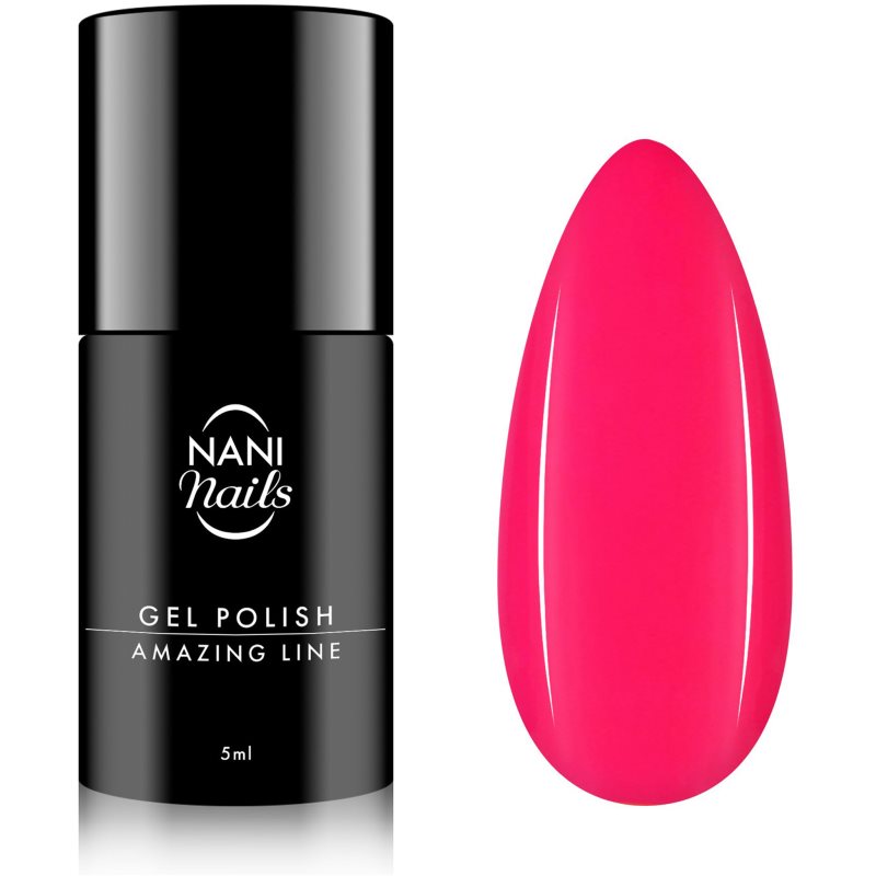 NaniNails Amazing Line lac de unghii sub forma de gel culoare Neon Pink 5 ml