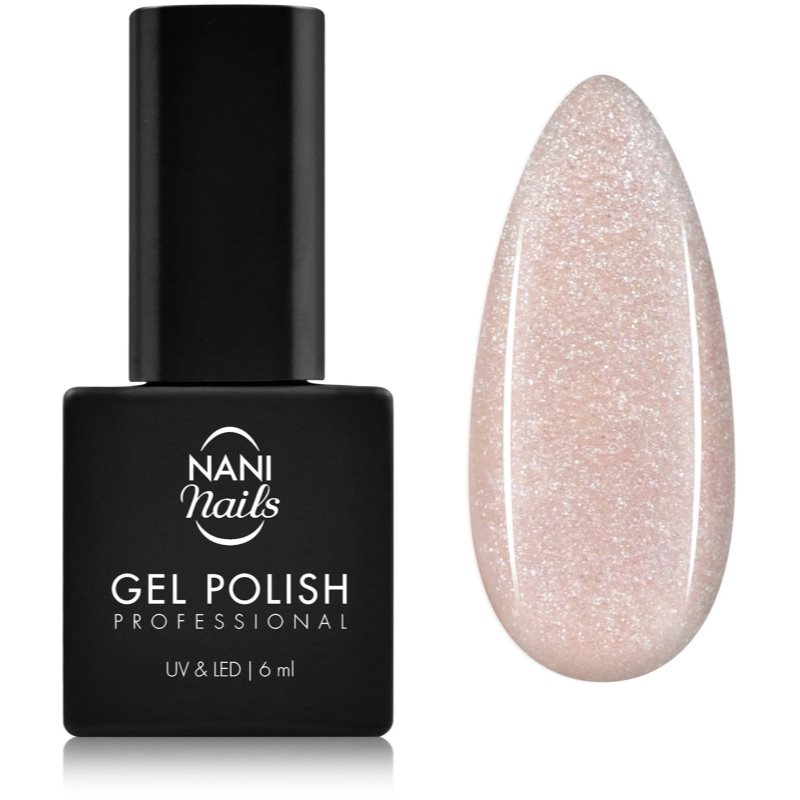 NaniNails NANI Professional lac de unghii sub forma de gel culoare Sweet Pink Glitter 6 ml