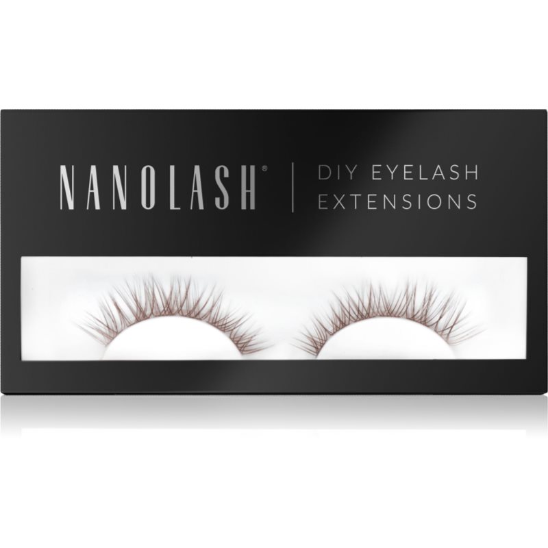 Nanolash DIY Eyelash Extensions set pentru extensia genelor acasă Classy BROWN 36 buc