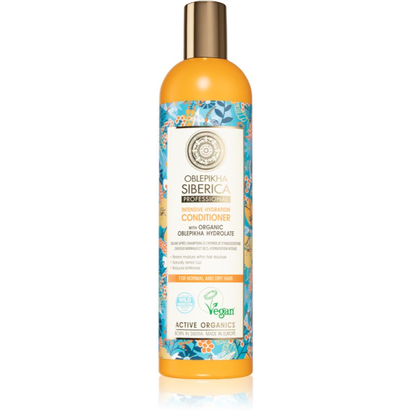 Natura Siberica Oblepikha (Sea-Buckthorn) balsam hidratant pentru par normal spre uscat 400 ml