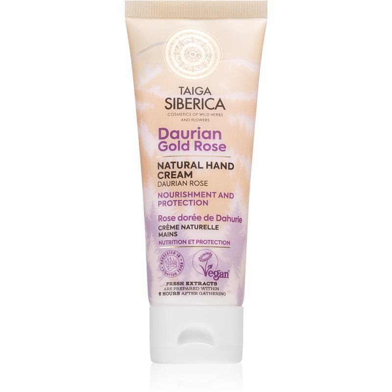 Natura Siberica Taiga Siberica Daurian Gold Rose crema nutritiva de maini 75 ml