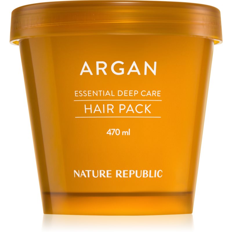 NATURE REPUBLIC Argan Essential Deep Care Hair Pack masca hranitoare pentru par deteriorat 470 ml