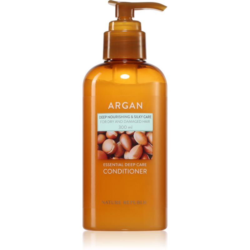 NATURE REPUBLIC Argan Essential Deep Care Conditioner balsam hranitor si hidratant pentru par deteriorat 300 ml