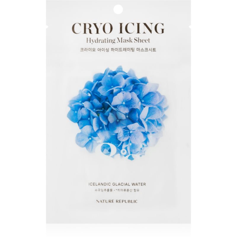 NATURE REPUBLIC Cryo Icing Hydrating Mask Sheet mască textilă hidratantă cu efect calmant 27 ml