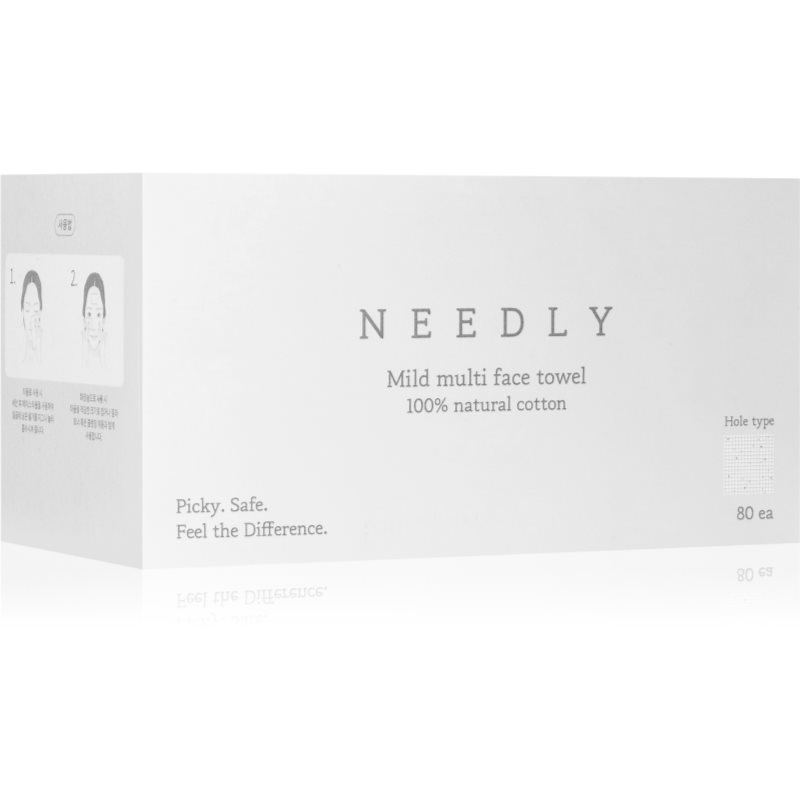 NEEDLY Mild Cleansing Multi Face Towel prosop de unică folosință 80 buc