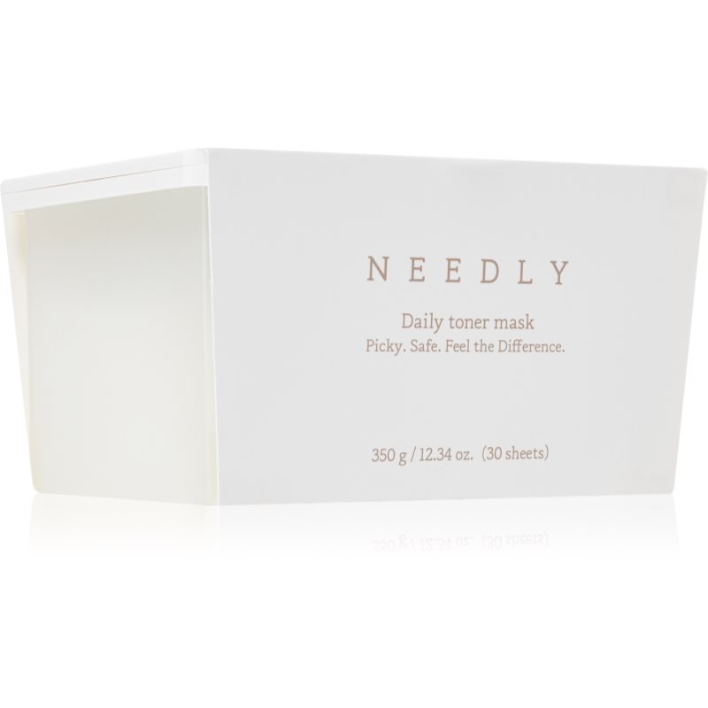 NEEDLY Daily Toner Mask mască textilă hidratantă cu efect calmant pachet mare 30 buc