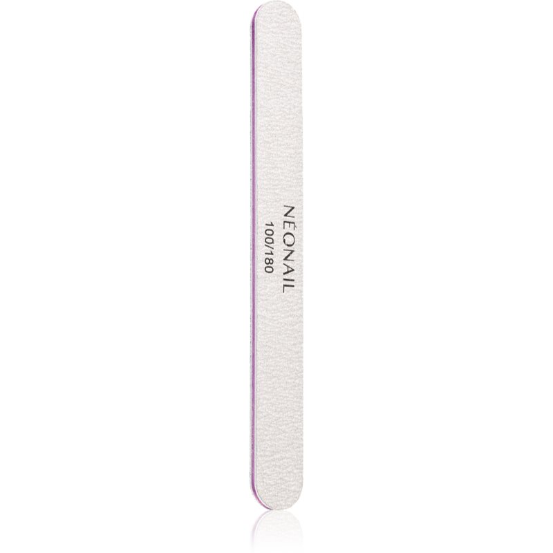 NEONAIL Nail File Straight pilă de unghii 100/180 1 buc