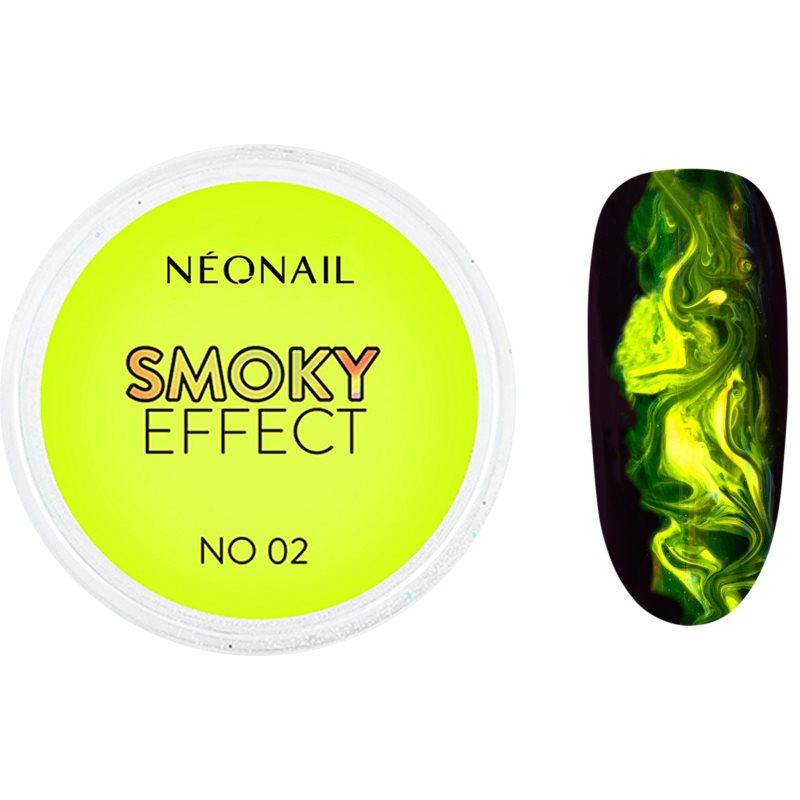 NEONAIL Effect Smoky pudră colorată pentru unghii culoare No. 02 Yellow 2 g