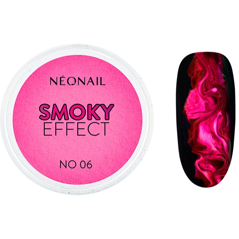 NEONAIL Effect Smoky pudră colorată pentru unghii culoare No. 06 Fuchsia 2 g