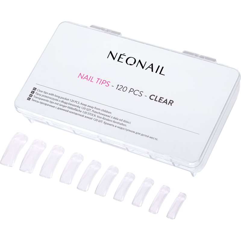 NEONAIL Nail Tips unghii artificiale tip Clear 120 buc