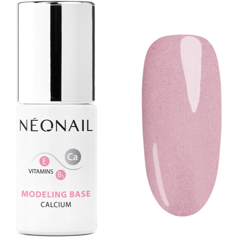 NEONAIL Modeling Base Calcium baza gel pentru unghii cu calciu culoare Luminous Pink 7,2 ml