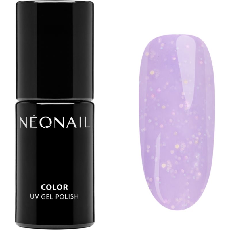 NEONAIL Baby Bloomer lac de unghii sub forma de gel cu particule stralucitoare culoare Purple-mazing 7,2 ml