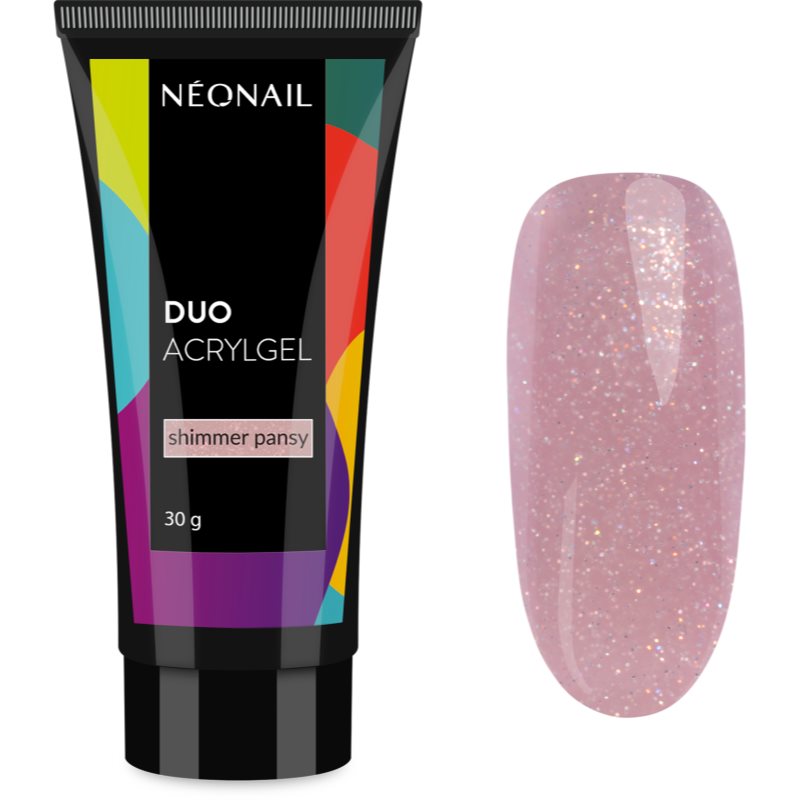 NEONAIL Duo Acrylgel Shimmer Pansy gel pentru modelarea unghiilor 30 g