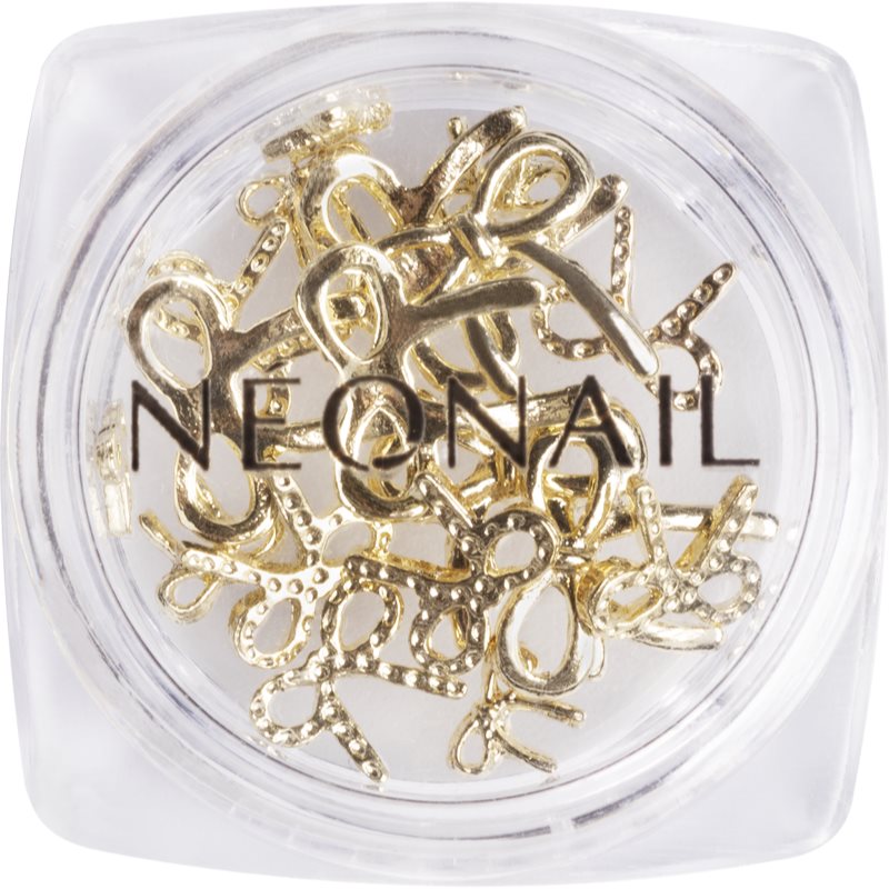 NEONAIL Nail Art 3D Bows decorație pentru unghii culoare Gold 1 buc