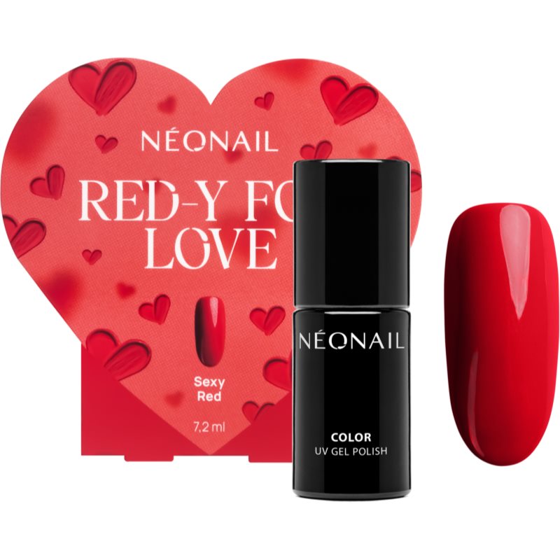 NEONAIL Special Set Red-y for Love lac de unghii sub forma de gel (editie limitata) culoare Sexy Red 7.2 ml