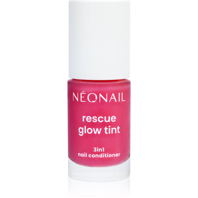 NEONAIL Rescue Glow Tint 3in1 Nail Conditioner lac de unghii pentru ingrijire culoare Magenta Pink 7.2 ml