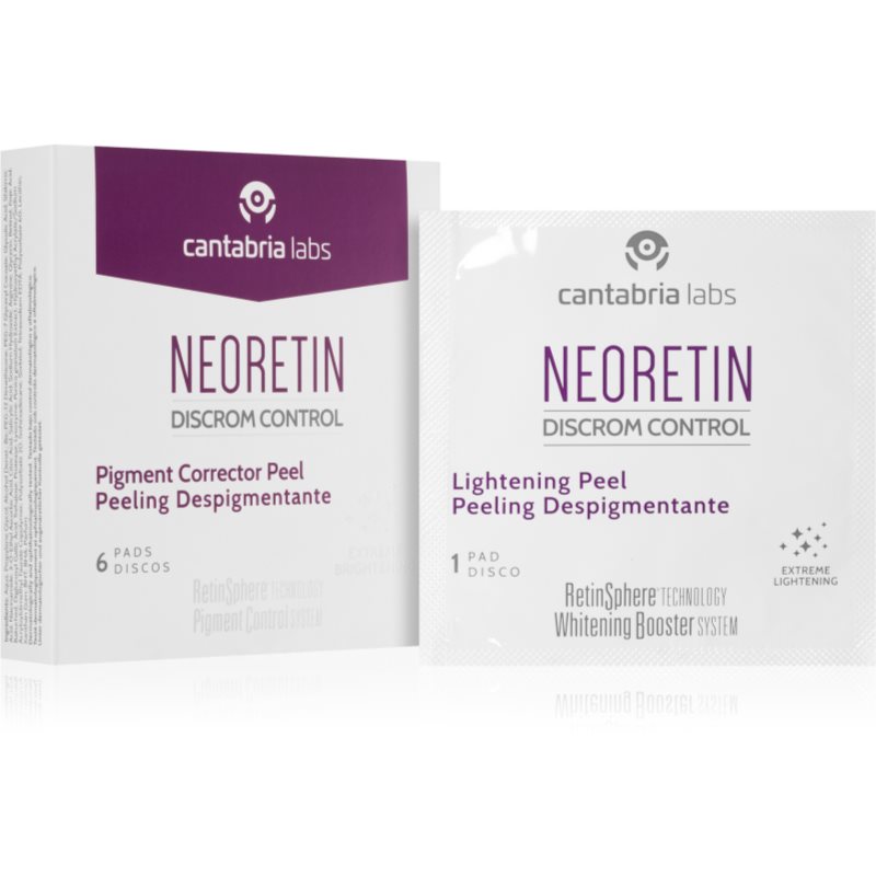 Neoretin Discrom control Lightening Peel exfoliere enzimatica cu acid glicolic 6x1 ml