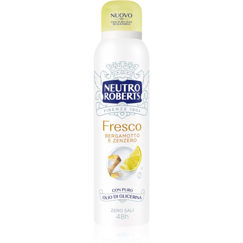 Neutro Roberts Bergamotto e Zenzero deodorant spray cu o eficienta de 48 h 150 ml