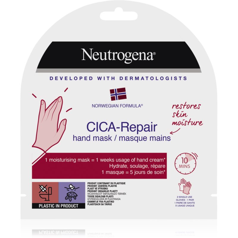 Neutrogena Norwegian Formula® CICA Repair masca hidratanta pentru maini 1 buc
