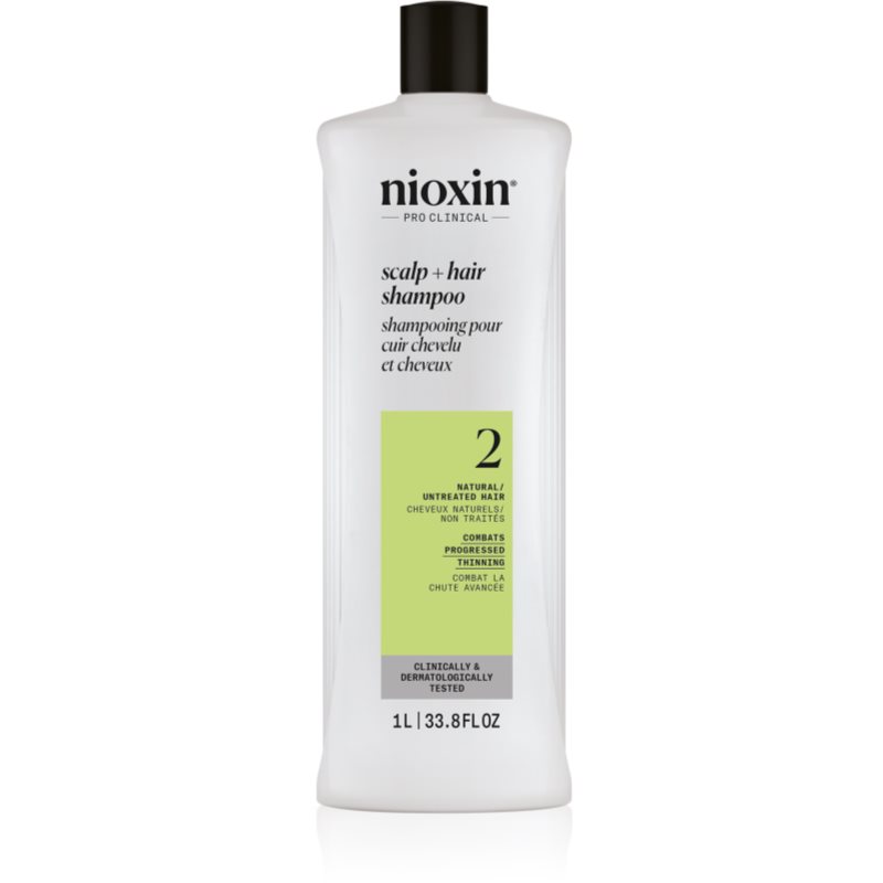 Nioxin System 2 Scalp + Hair Shampoo șampon impotriva subtierii parului 1000 ml