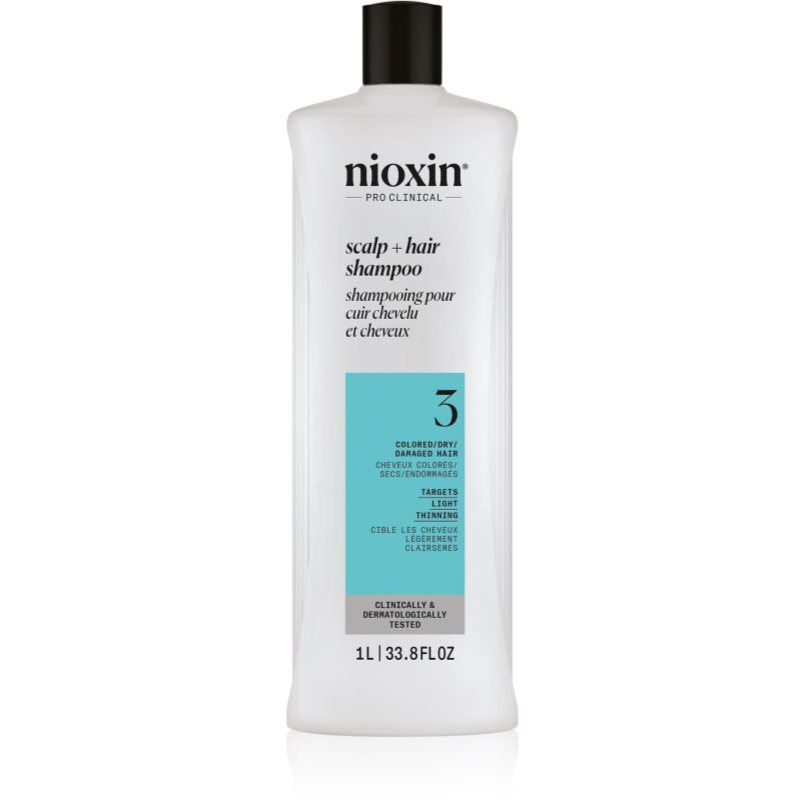 Nioxin System 3 Scalp + Hair Shampoo sampon de curatare pentru par vopsit 1000 ml