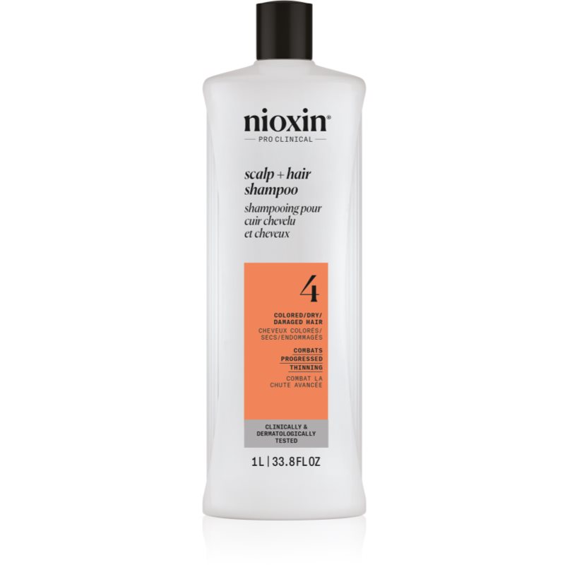 Nioxin System 4 Scalp + Hair Shampoo sampon delicat pentru par vopsit si deteriorat 1000 ml