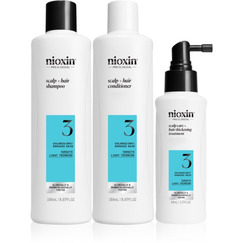 Nioxin System 3 set cadou pentru păr vopsit 3 buc