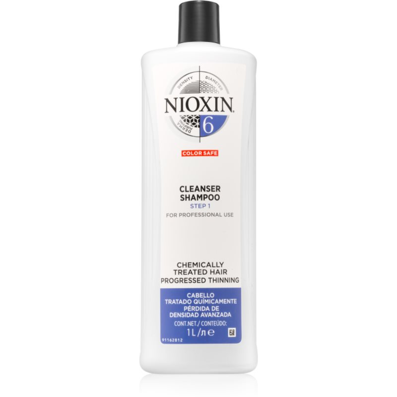 Nioxin System 6 Color Safe Cleanser Shampoo čisticí šampon pro chemicky ošetřené vlasy 1000 ml