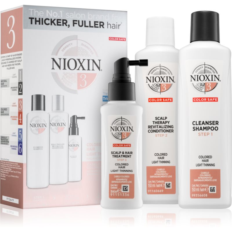 Nioxin System 3 Color Safe set cadou (pentru păr vopsit)