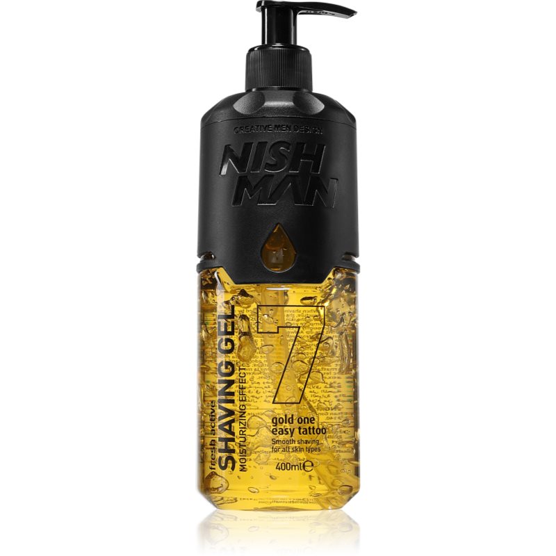 Nish Man Gold One 07 gel pentru bărbierit pentru bărbați 400 ml