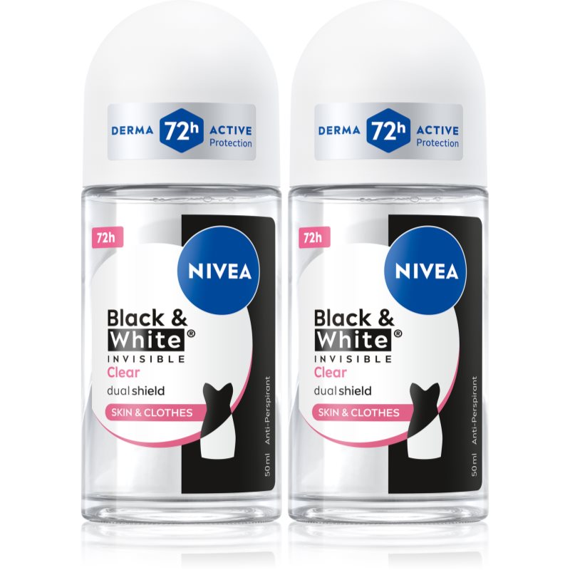 NIVEA Black & White Invisible Clear set pentru corp