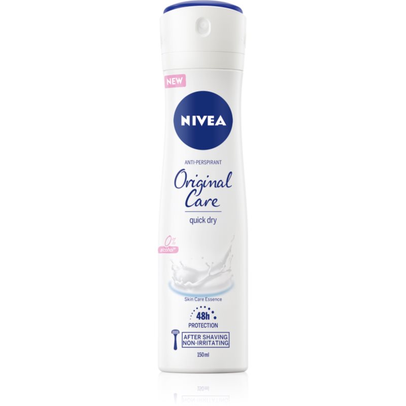 NIVEA Original Care spray anti-perspirant fară alcool 150 ml