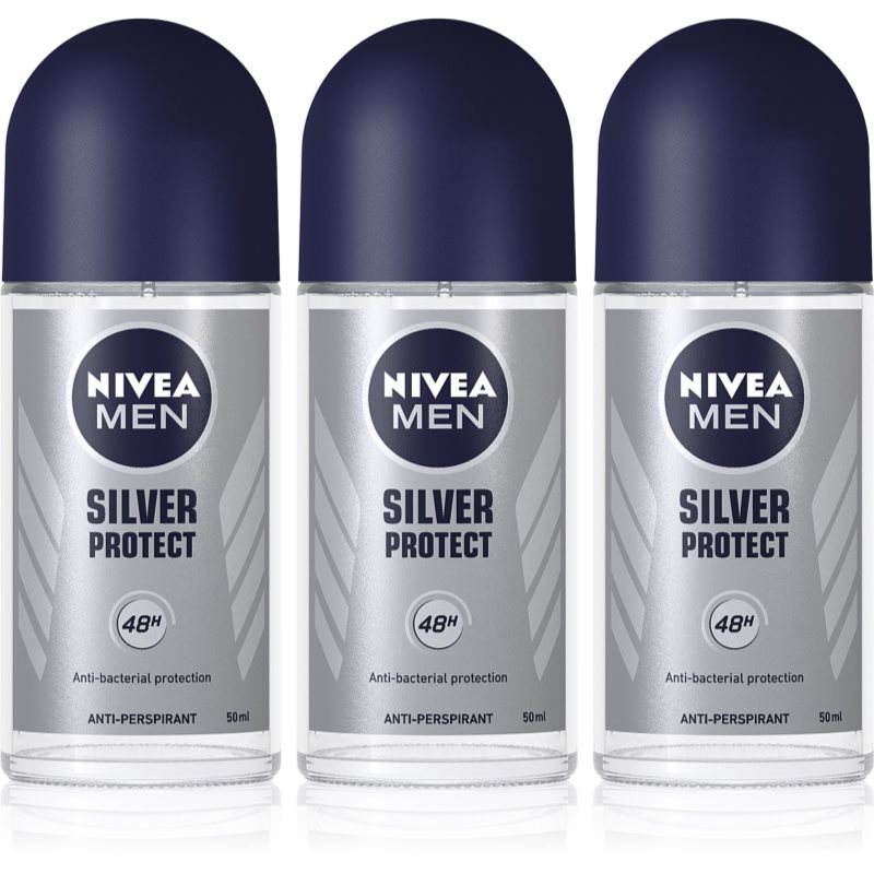 NIVEA MEN Silver Protect antiperspirant roll-on 48 de ore