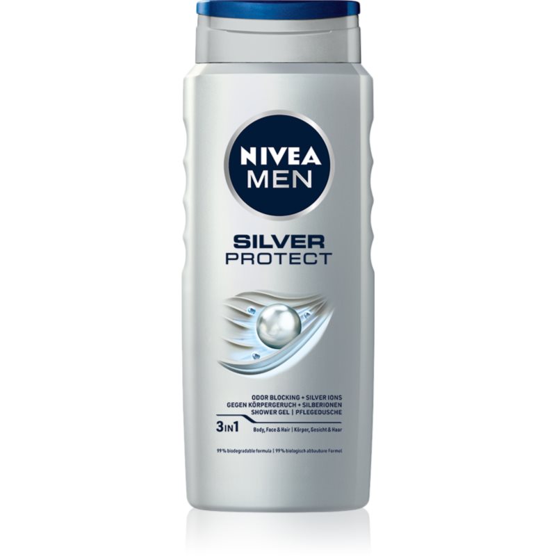 NIVEA MEN Silver Protect gel de duș pentru barbati 500 ml