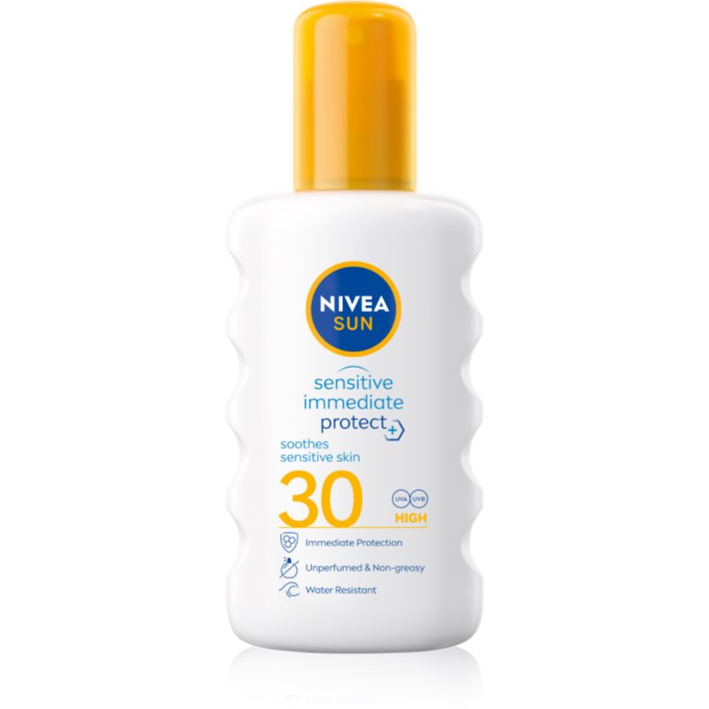 Nivea SUN Protect & Sensitive spray protector pentru plajă SPF 30 200 ml