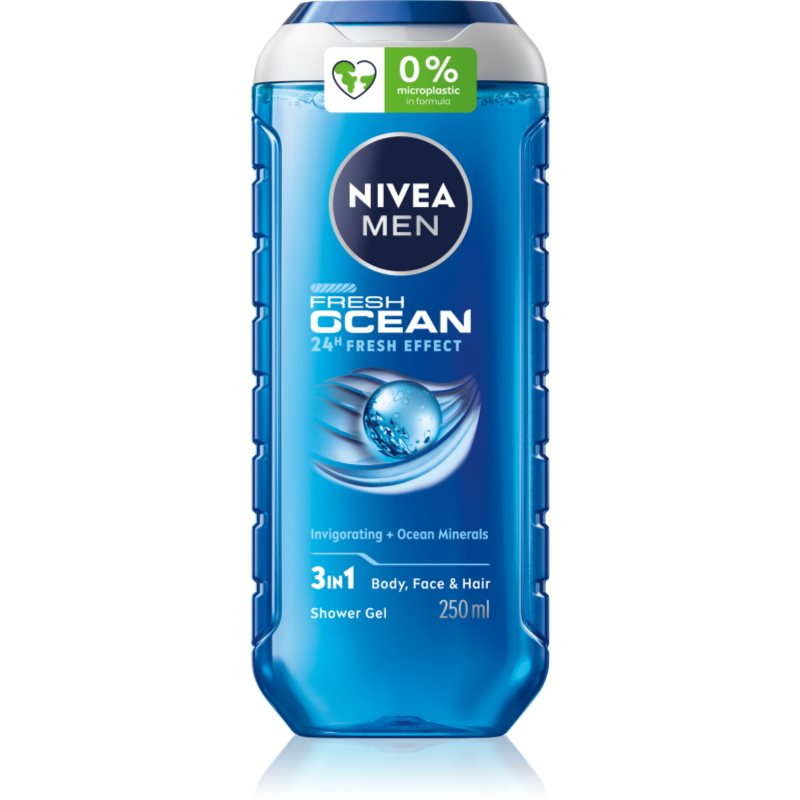 NIVEA MEN Fresh Ocean Gel de duș energizant pentru barbati 250 ml