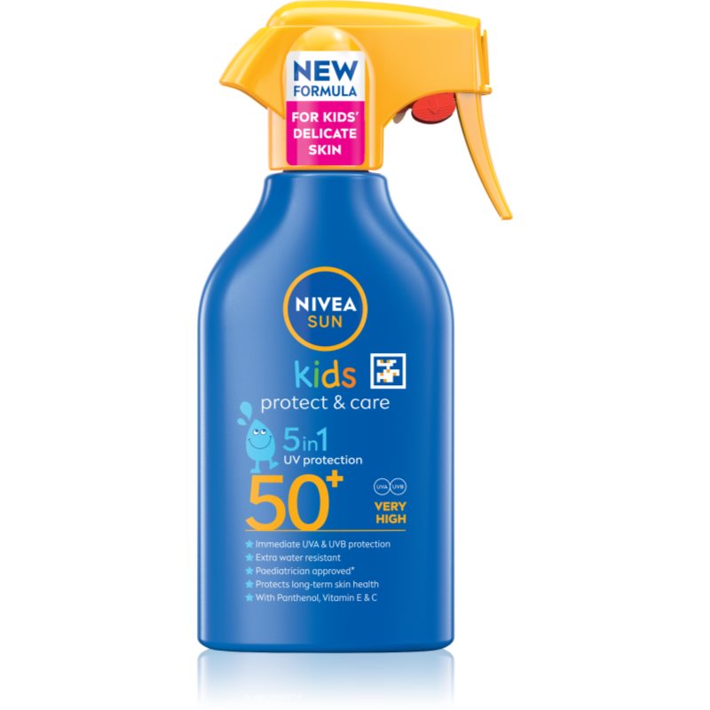 NIVEA SUN Kids spray pentru protectie solara pentru copii SPF 50+ 270 ml NIVEA SUN Kids spray pentru protectie solara pentru copii SPF 50+ 270 ml