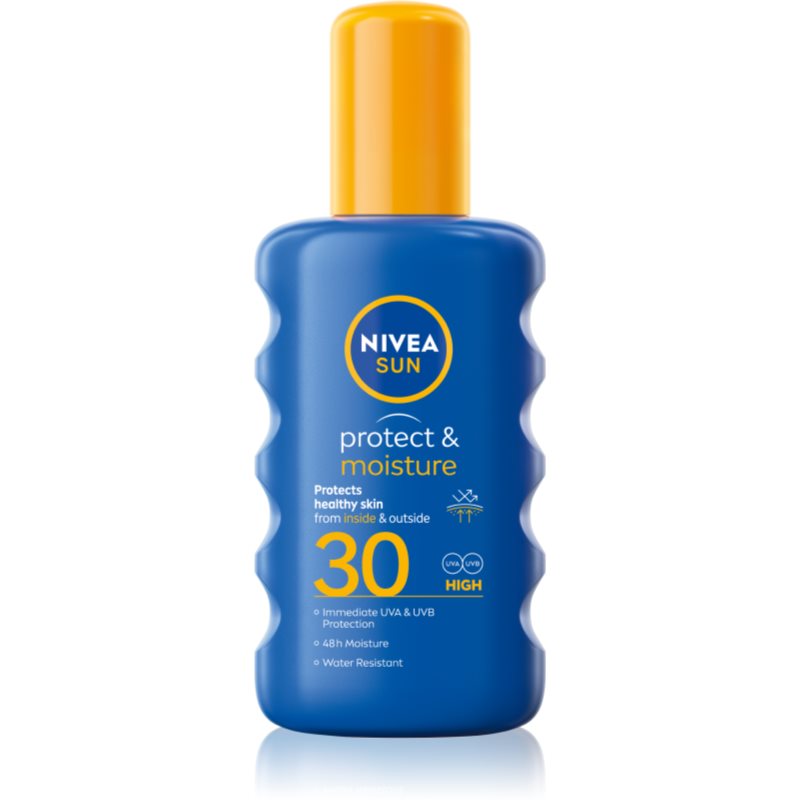 NIVEA SUN Protect & Moisture spray autobronzant hidratant SPF 30 200 ml