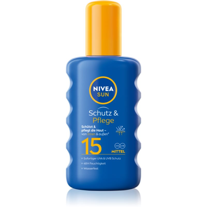 NIVEA SUN Protect & Moisture spray pentru bronzat SPF 15 200 ml