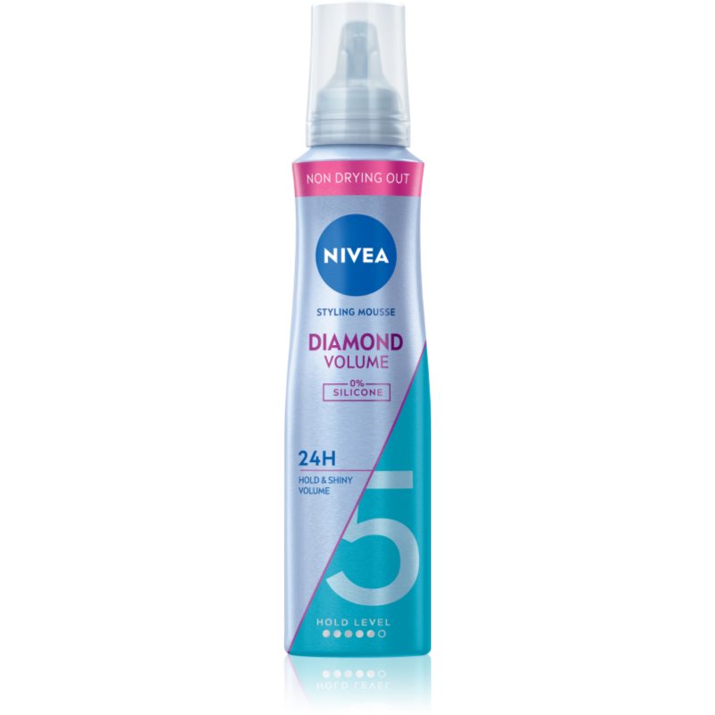 NIVEA Diamond Volume spuma pentru volum și strălucire 150 ml