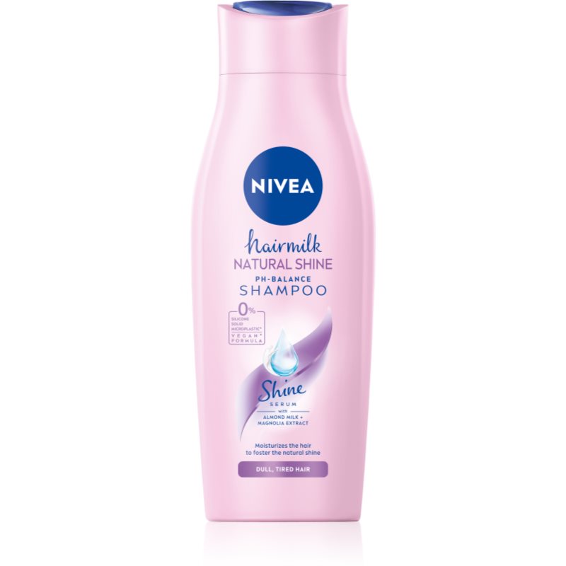 Nivea Hairmilk Natural Shine șampon îngrijire 400 ml