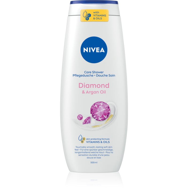 Nivea Diamond & Argan Oil gel calmant pentru dus 500 ml