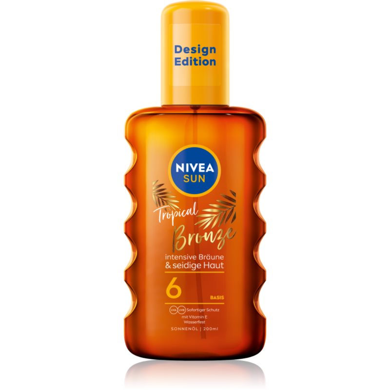 NIVEA SUN Tropical Bronze ulei spray pentru bronzare SPF 6 200 ml