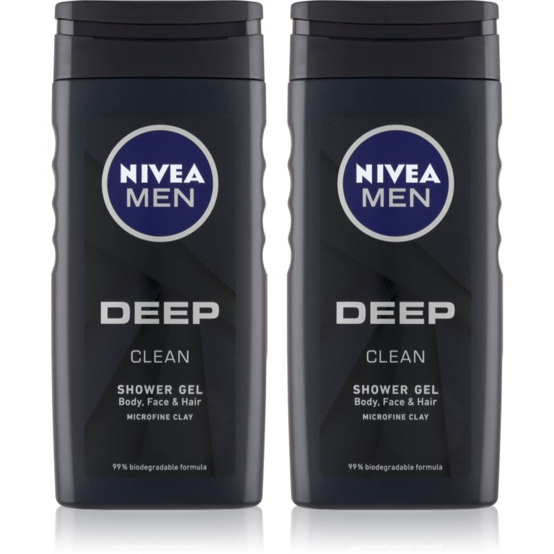 NIVEA MEN Deep Gel de duș pentru bărbați ambalaj economic