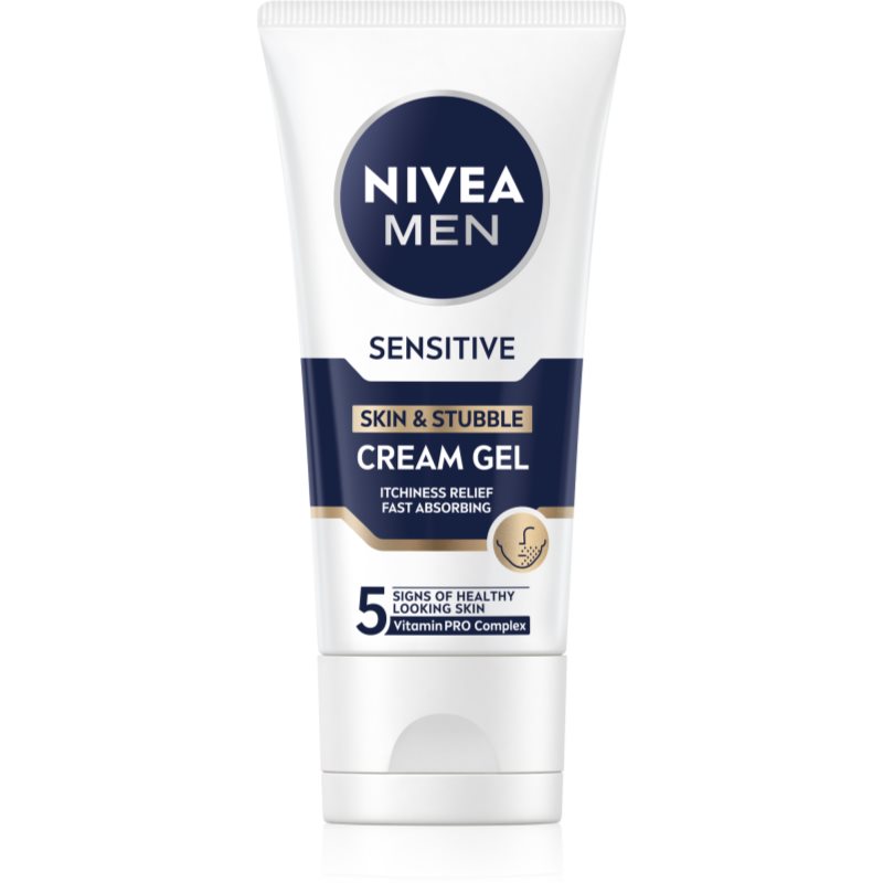 NIVEA MEN Sensitive crema gel pentru netezirea pielii pentru bărbați 50 ml