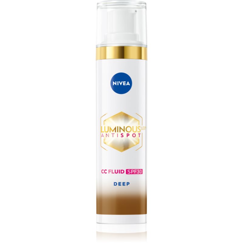 NIVEA Luminous 630 Anti Spot crema CC iluminatoare SPF 30 culoare Deep 40 ml