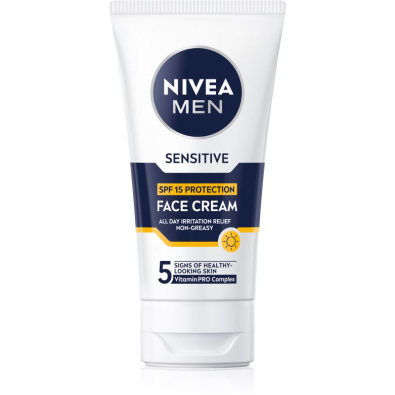 NIVEA MEN Sensitive cremă protectoare pentru barbati SPF 15 75 ml