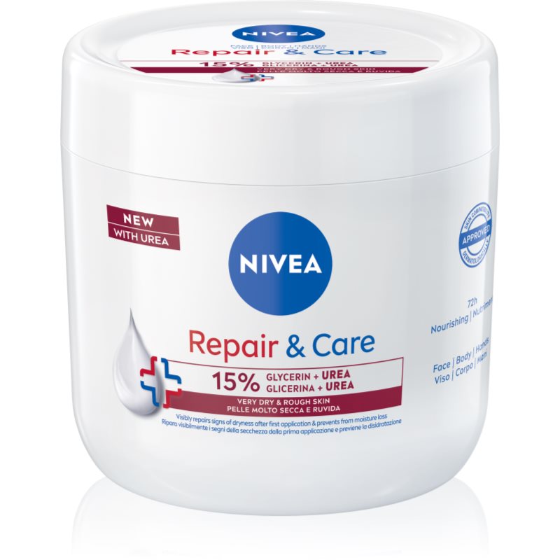 NIVEA Repair & Care Urea cremă de corp regeneratoare pentru pielea uscata sau foarte uscata 400 ml